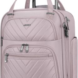 Miusse 16” carry on luggage pink for travel