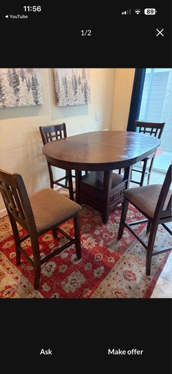 Dining table with 4 chairs
