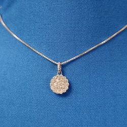 Moissanite Round Cut Pendant