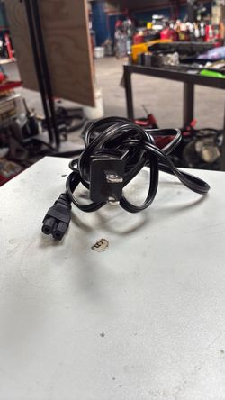 Black 3-Prong AC Power Cord Cable