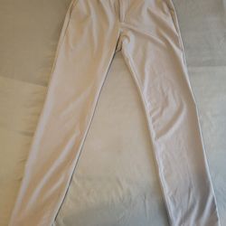 Abercrombie Kids Boy Performance Chino Pants 13/14 Long Gray Tachnical Stretch