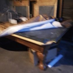 Marble Top Pool Table