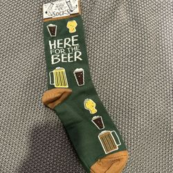 Socks: Here For The Beer 