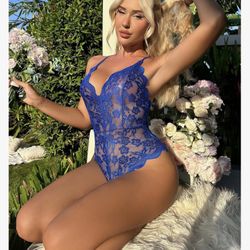Lace Lingerie bodysuit one piece babydoll teddy see through  sex open crotch