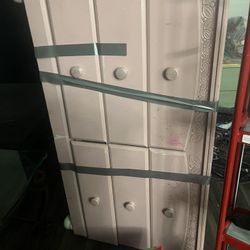 Pink 6 Drawer Dresser 