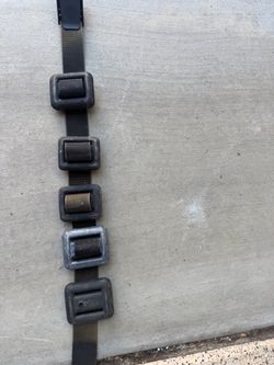 Complete scuba diving weight belt with 5 weights, 5 lbs each (25 lbs total).