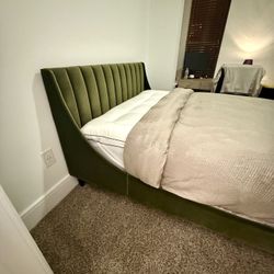 Forest Green Queen Bed Frame 