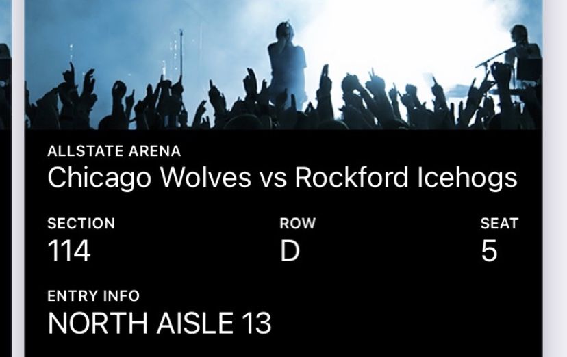 3 Tickets Wolves Vs Ice hogs