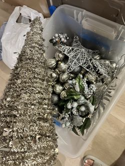 Silver & Gold Christmas Ornaments & decor