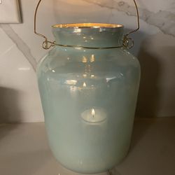 Glass Candle Holder NEW 