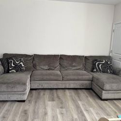 147" 3 Piece Dual Chaise Sectional Sofa