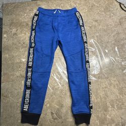 Abercrombie kids boys blue jogger sweatpants  Like new condition  Size 11/12