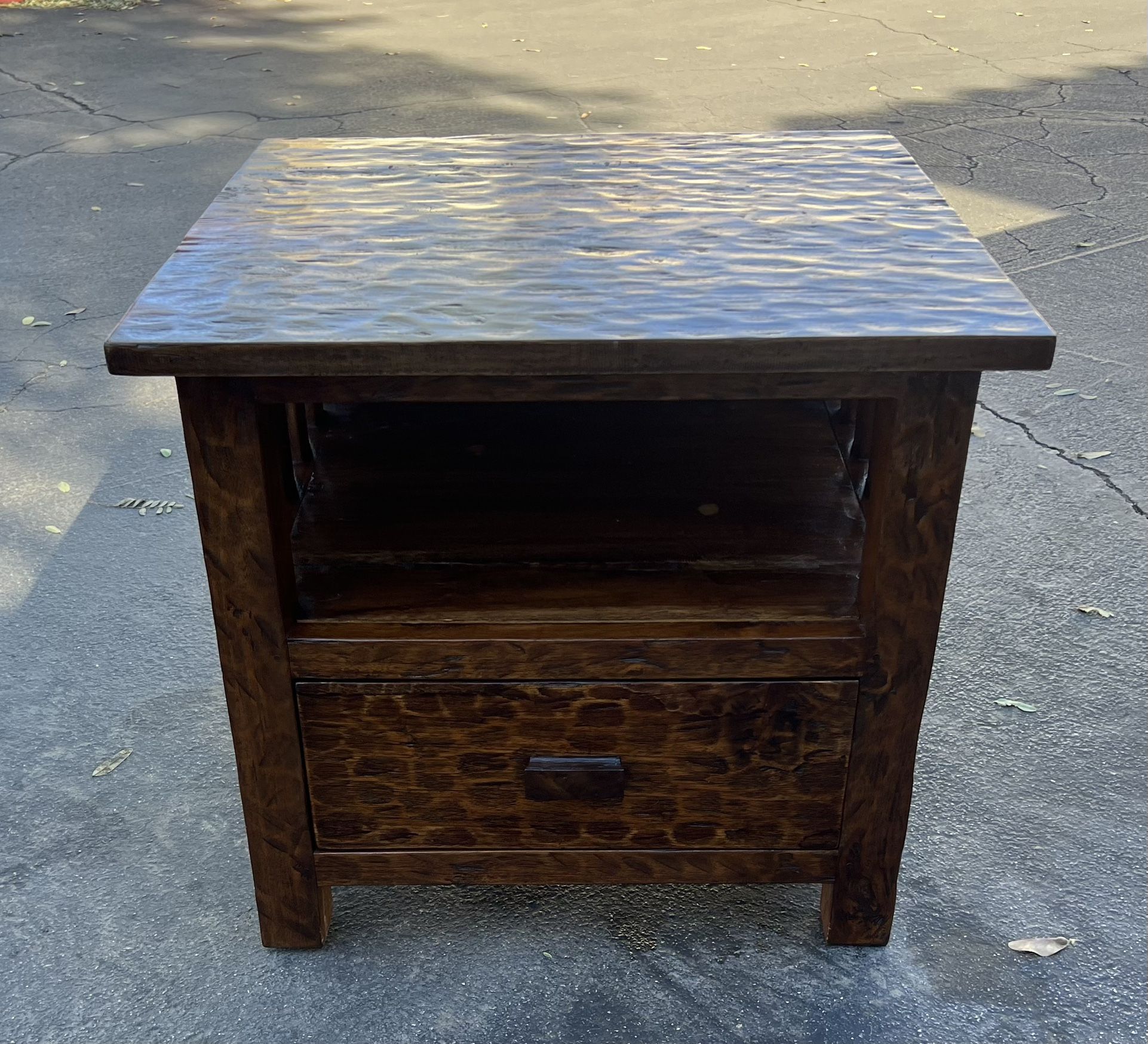 Antique Japanese Leopard End Table