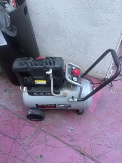 10 Gal. 175 PSI Electric Oil-Free Quiet Auto/Workshop Hotdog Air Compressor with Dual Gauges and 1-Quick Coupler like new $190 firm