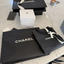 Designer Black Dust Bag Paper Bags Boxes Ribbon