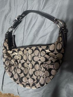 Authentic Black/Tan Coach Purse