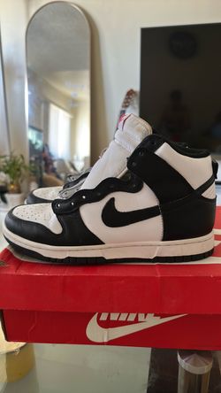 Size 9 Women's Nike Dunk High “PANDA” White / Black - University Red Style Code: DD1869 103
