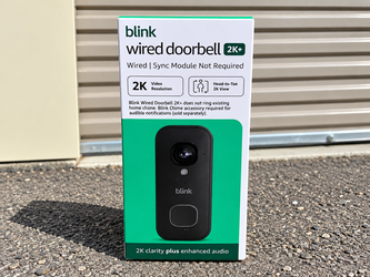 Blink Wired Doorbell 2K+ Video Doorbell – Black