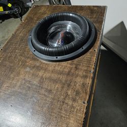 best offer take it,  12 inch custom subwoofer box enclosure with american bass godzilla subwoofer dual 2 ohm 