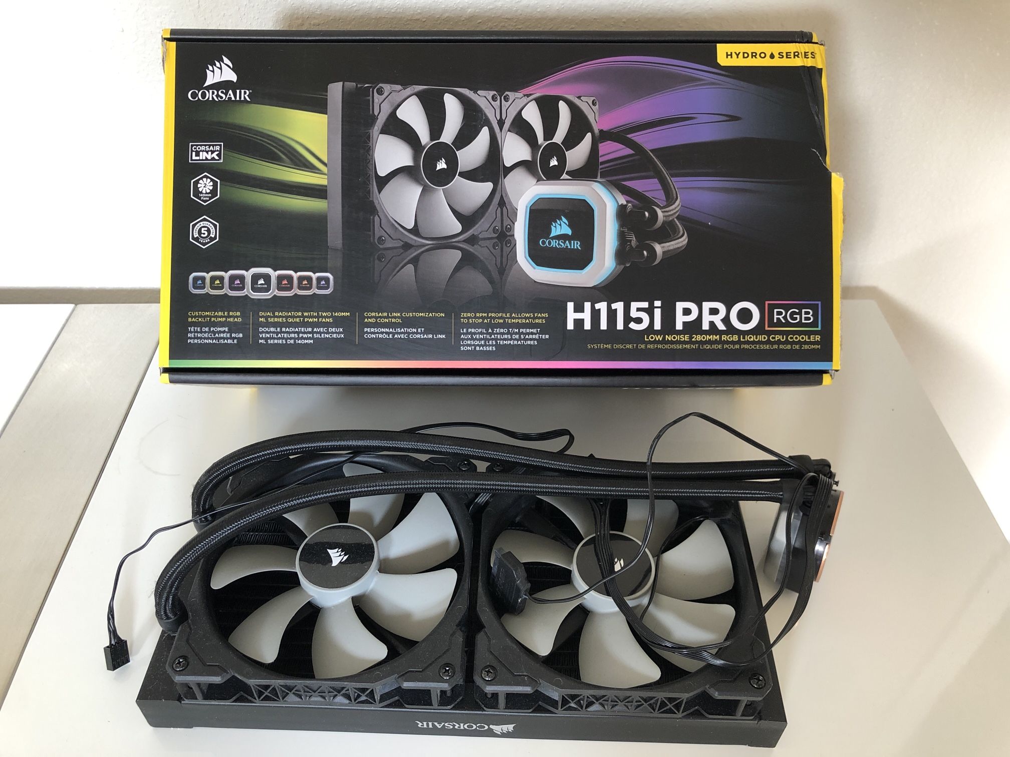 Corsair H115i Pro H115i Pro Rgb Corsair ICUE LINK H115i RGB (Black
