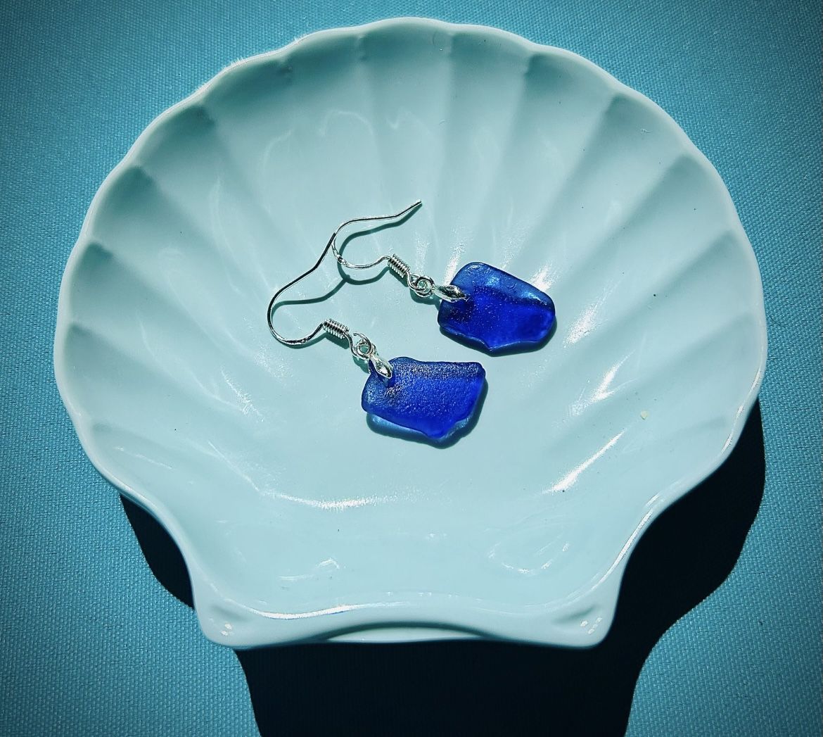 Cobalt Blue Sterling Silver Earrings