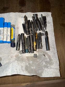 Mixed Lot of End Mills and Cutting Tools
