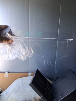 Clear drippy shelf