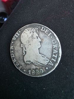 ERROR!!!  1820 8 Reales coin minted in Lima, Peru d