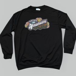 Anaheim Ducks “Patos De Anaheim” Dia De Los Muertos black crewneck sweatshirt 