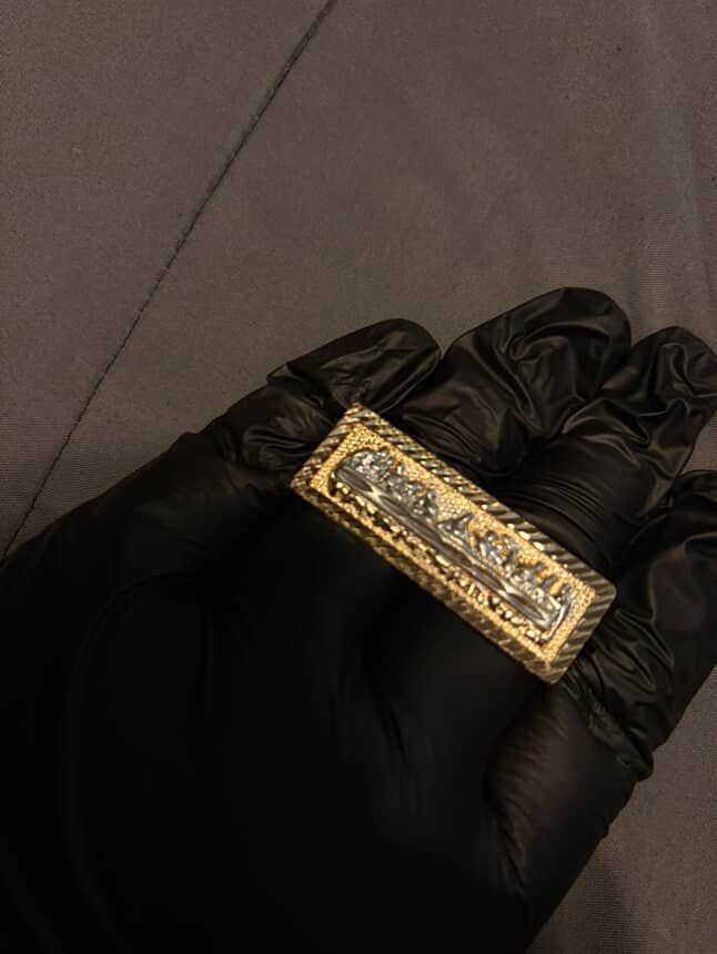 Double finger Last Supper Ring