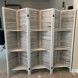 Room Divider With Shelves
