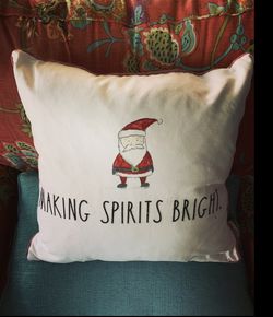 Rae Dunn Christmas Santa Pillow