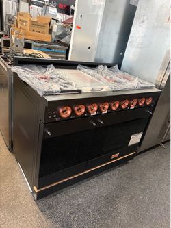 Thor Kitchen 48” Wide Matte Black Gas Range