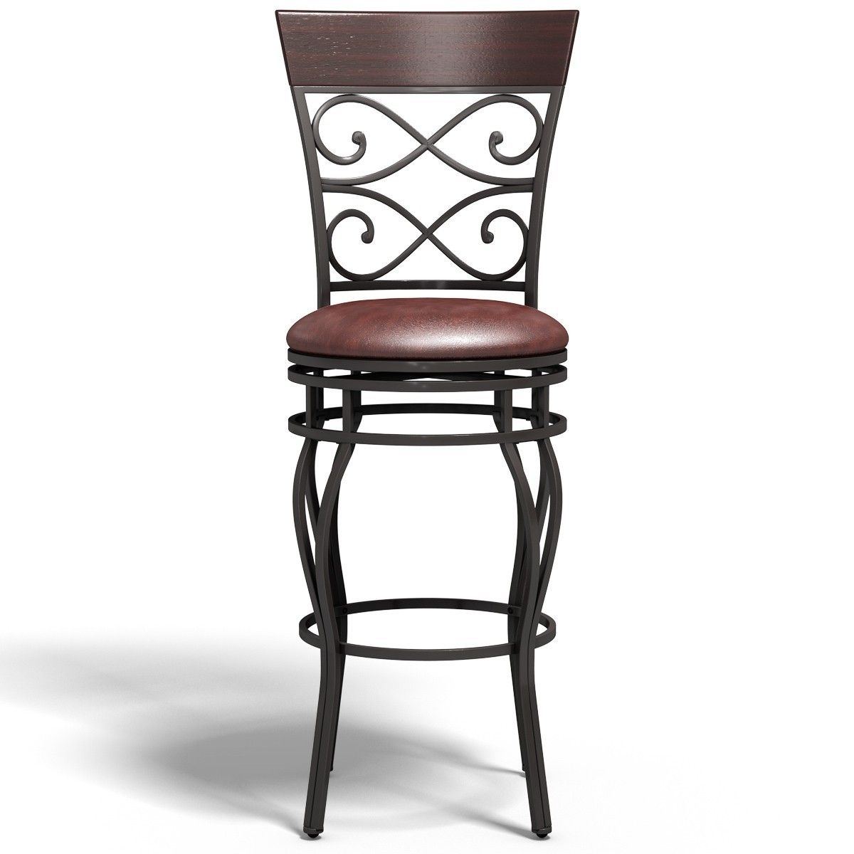 Sturdy & Elegant Design 2 Pcs. Retro Bar Stool