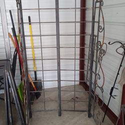 70" x 36" Wrought Iron Bakers Rack with 4 Shelves - Foldable 