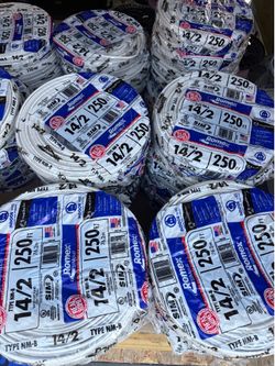 14/2 romex wire 250ft copper electric cable new (price of each and FIRM)