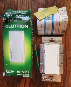 Lutron Maestro LED+ multi-location touch light dimmer switch