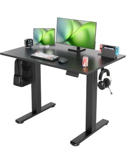 Black Electric Height-Adjustable Standing Desk