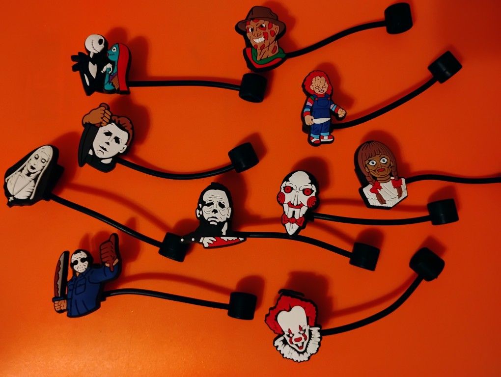 Horror Straw Toppers NEW