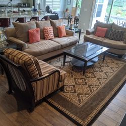 Sofa, Love Seat, Chair, Coffee Table All  $499/-