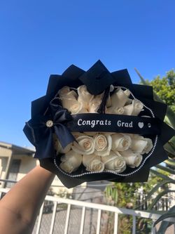 Ramo buchón rose bouquet graduación