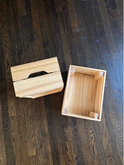 IKEA Knagglig pine crate boxes