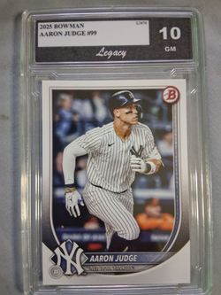 2025 bowman Aaron judge graded 10