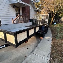 7×14 tandem-axle utility trailer 