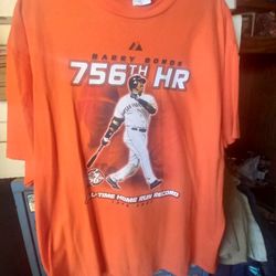 2 Barry Bonds Tee Shirts Baseball Vintage Giants