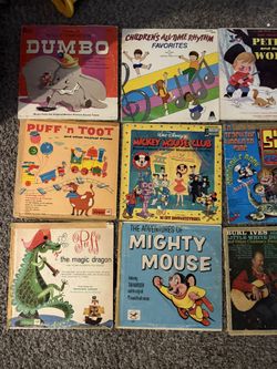 Vintage Records Including Disney Classics 