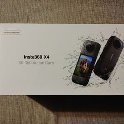 Insta360 X4 - Adventure Bundle - SD Card, Extra Battery And Selfie Stick