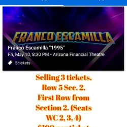 Franco Escamilla  Tickets For 5/10