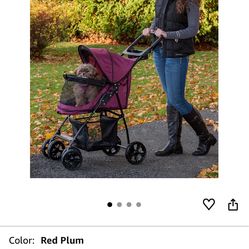 Red/Plum Pet Gear Pet Stroller