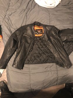 Women’s leather riding jacket